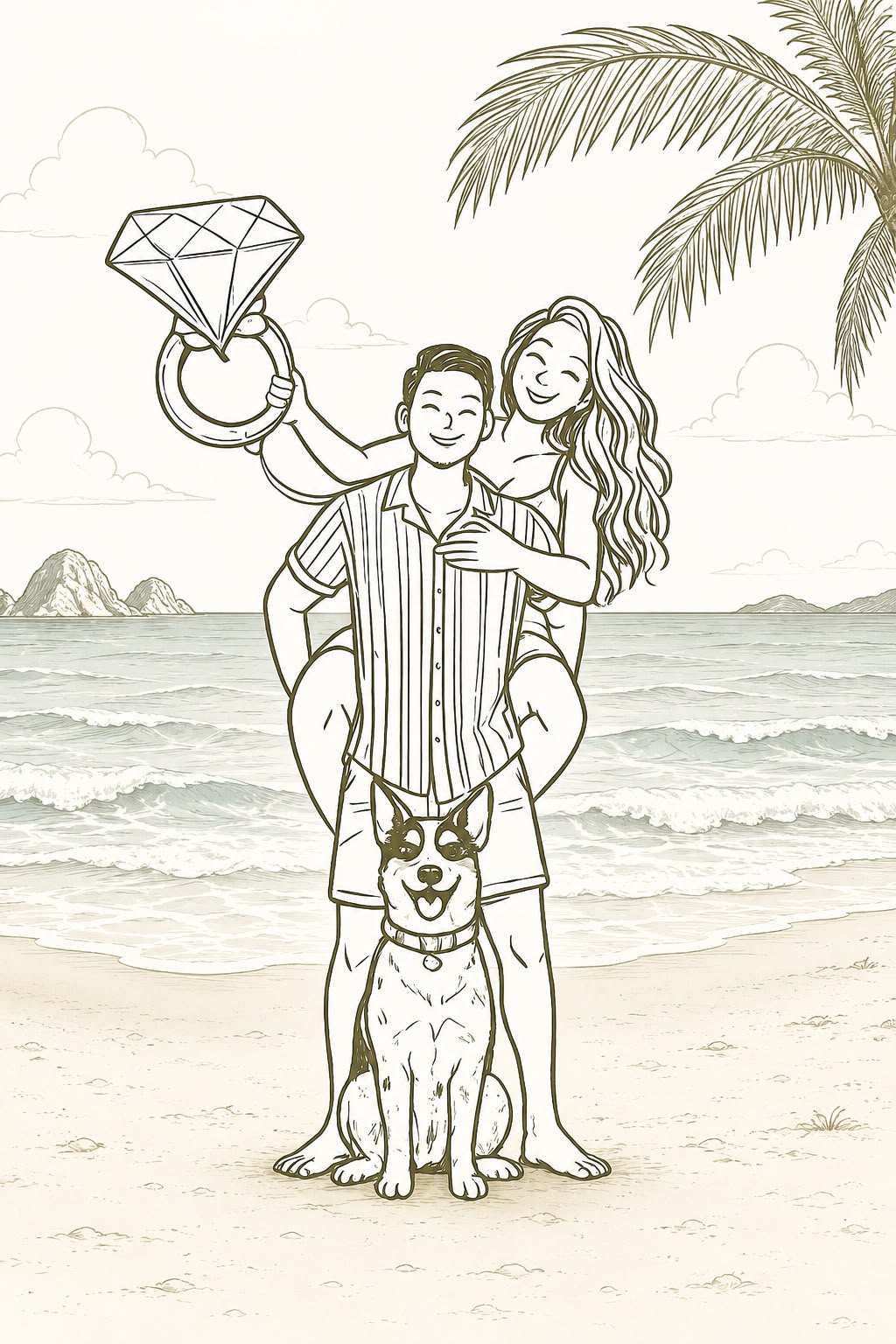 Anuar y Amairani en la Playa